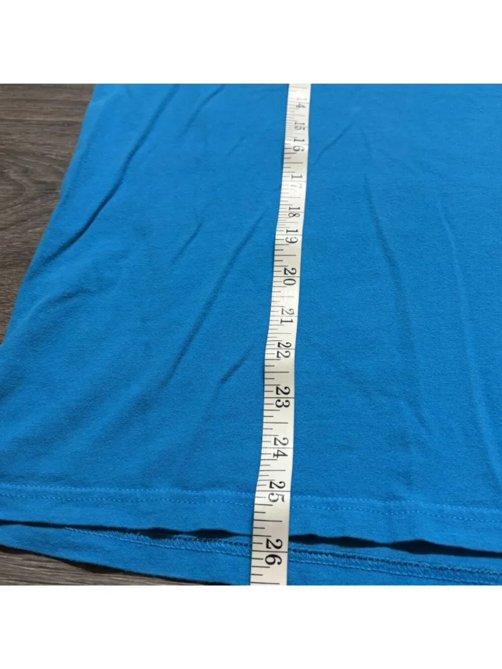 North Face Blue Logo Tee Medium Cotton Graphic Back Print Outdoor Casual Shirt